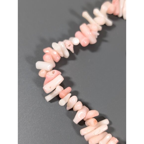 Pura Vida Pink Shell Faux Coral Beaded Ankle Bracelet Anklet 10 in - Picture 5 of 6